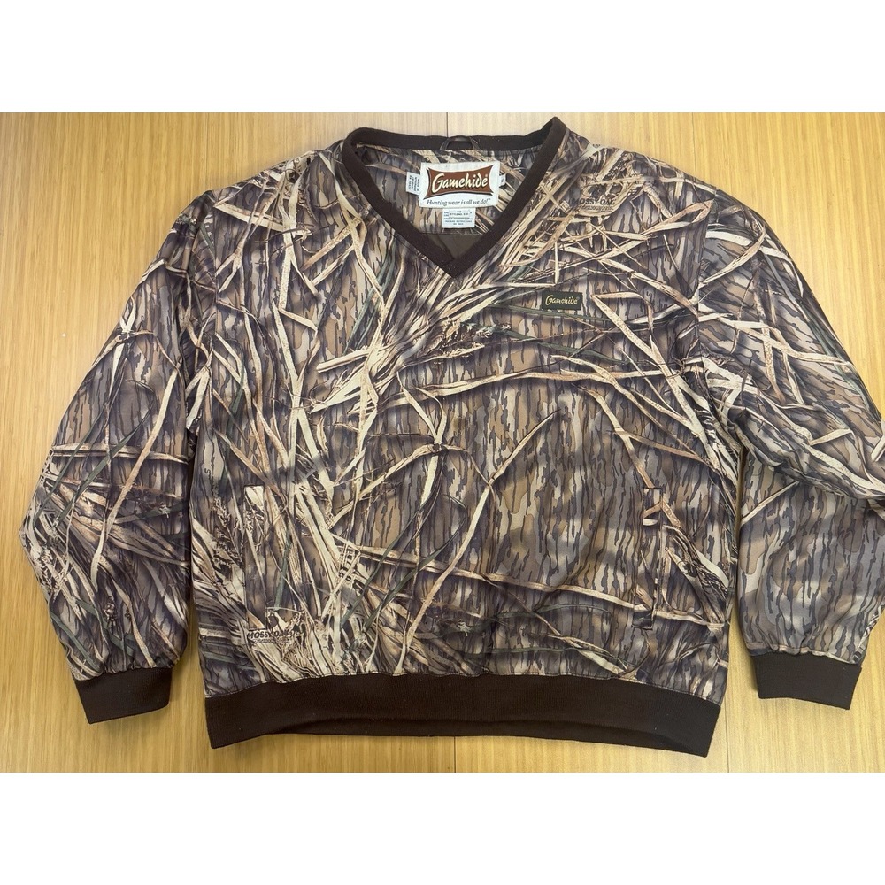 Gamehide Mossy Oak Shadow Grass Pullover Jacket Men's XL Hunting Winter